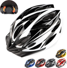 Load image into Gallery viewer, Strauss Adjustable Lightweight Cycling Helmet – adult adjustable helmet for 58‑62 cm head size, 18 air vents for airflow, lightweight shell, dial‑fit system and secure chin strap