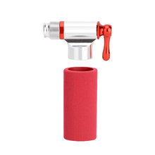 Load image into Gallery viewer, Cushbike Alloy Bike Tire Air CO2 Mini Pump CO2 Inflator Head With Insulated Sleeve Set for Road and Mountain Bikes