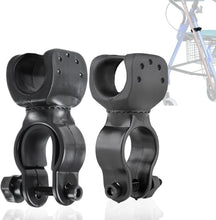 Load image into Gallery viewer, Cane Holder for Drive Rollator, Walker, Wheelchair - Universal Crutches Stick Bracket Accessories, 1" ID, 2 Pcs (A)