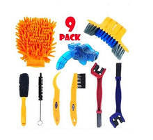 Load image into Gallery viewer, 9 Pack in 1 Bicycle Cleaning Tool Kits Chain Brushes Road / MTB Bike Cleaning Sets