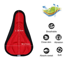 Load image into Gallery viewer, Shock-Absorbing Breathable 3D Bicycle Seat Cushion – Comfortable Fit for Road & Mountain Bikes