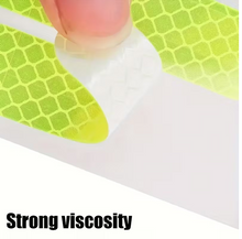 Load image into Gallery viewer, High‑visibility 20‑piece reflective rim & bike body sticker set – self‑adhesive, waterproof decal tape designed to boost night‑time visibility and cycling safety.