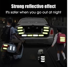 Load image into Gallery viewer, High‑visibility 20‑piece reflective rim & bike body sticker set – self‑adhesive, waterproof decal tape designed to boost night‑time visibility and cycling safety.
