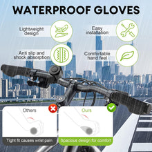 Load image into Gallery viewer, Premium Soft‑Touch Bicycle Handlebar Grips with Aluminium Lock‑On Rings – Fits MTB, Road, E‑Bike, Scooter (22.2 mm)