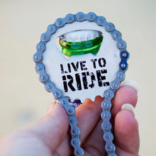 Load image into Gallery viewer, Cyclist‑Inspired Bike Chain Bottle Opener – Unique Gift for Riders