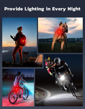 Load image into Gallery viewer, Ultra‑slim rechargeable bicycle light set – front and rear with 4 front modes, 6 rear modes, USB‑C fast charge, waterproof IP65.