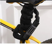 Load image into Gallery viewer, Bike Lock, 5-Digit Anti Theft Password Bicycle Lock, 1.2M Bike or Motorcycle Chain Lock