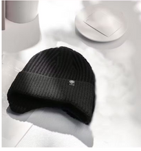 Load image into Gallery viewer, Bike Lovers Winter Knit Hat with Detachable Ear Flaps – Warm Beanie & Neckwarmer for Cyclists
