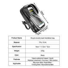 Load image into Gallery viewer, Universal Cycling Phone Holder – 360° Rotation, Waterproof Zip, Dual‑Pocket Design