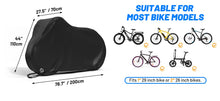 Load image into Gallery viewer, Universal Bike Cover for 2‑3 Bikes – Windproof, Waterproof with Reflective Straps & Lock‑Hole