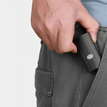 Load image into Gallery viewer, Cyclist wearing helmet light on mountain bike dusk visibility