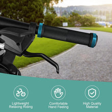 Load image into Gallery viewer, Comfort Rubber Handlebar Grips with Alloy Locking Rings – Universal 22.2 mm Fit