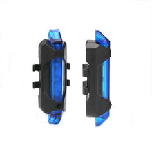 Load image into Gallery viewer, Health and Safety Bike Light 4Mode 15 Lumens Bicycle Light 8cm - Blue - Rechargeable