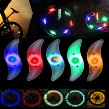 Load image into Gallery viewer, Cushbike LED wheel spoke lights for bicycle – multicolour pair.