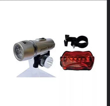 Load image into Gallery viewer, Front & Rear Bicycle LED Light Combo – Battery Powered for Safe Cycling
