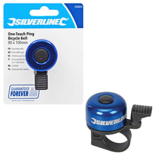 Load image into Gallery viewer, One‑Touch Ping Cycle Bell by Silverline – Easy Mount, Loud Ring