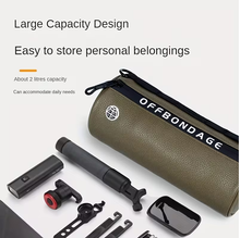 Load image into Gallery viewer, Spacious 3D bike handlebar pouch front frame bag for daily commuting and long rides.