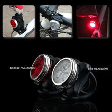 Load image into Gallery viewer, USB rechargeable waterproof front and rear bike lights with bright COB technology