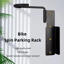 Load image into Gallery viewer, Cushbike Bike Rack Garage Wall Mount High Quality Bicycle Swivel Parking Rack Swing 360 Degrees Vertical Bike Hanger Hook