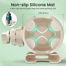 Load image into Gallery viewer, Wheelchair and walker cup holder featuring a non-slip silicone base with four padded contact points to reduce shaking and spills