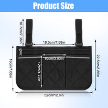 Load image into Gallery viewer, Mobility scooter accessory bag with adjustable straps and built-in cup holder for everyday use