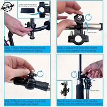 Load image into Gallery viewer, Side view of adjustable umbrella holder joint mechanism