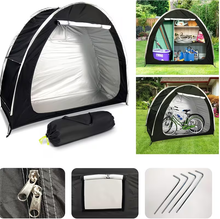 Load image into Gallery viewer, Easy setup outdoor bike shelter for garden and patio storage