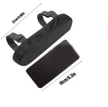Load image into Gallery viewer, Universal fit black armrest cover on standard office chair