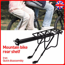 Load image into Gallery viewer, 65kg Max Alloy Rear Bicycle Pannier Rack Carrier Bag Luggage Cycle Mountain Bike