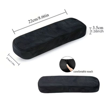Load image into Gallery viewer, Close-up of soft memory foam elbow cushion for desk chair