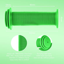 Load image into Gallery viewer, “TPR kids bike handlebar grips, solid colour (black, blue, green, pink, purple), non-slip and universal fit for children’s bikes and balance bikes