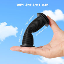 Load image into Gallery viewer, Colour-solid kids’ bike handle grips — soft rubber, anti-slip surface, shock-absorbing end plugs, fits 22 mm bars