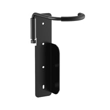 Load image into Gallery viewer, CushBike wall-mounted bike rack with 360° swivel – vertical hanger keeps bikes off the floor, saves space, organizes your garage, and provides quick, easy access for everyday use.