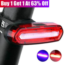 Load image into Gallery viewer, Bicycle rear light with USB charging, waterproof design, 180° visibility, perfect for night safety.