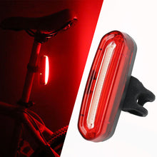 Load image into Gallery viewer, Bicycle rear light with USB charging, waterproof design, 180° visibility, perfect for night safety.