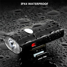 Load image into Gallery viewer, waterproof bike light helmet and handlebar