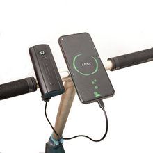 Load image into Gallery viewer, Flare Recon LED waterproof bike light and power bank by Cushbike for long rides and cycling visibility.
