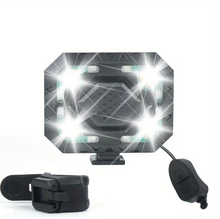 Load image into Gallery viewer, 120dB electric bicycle horn with built-in front light, USB-C rechargeable, mounted on handlebars
