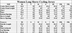 Winter Wear fleece Women's bike wear (Top and Tights)  for cycling