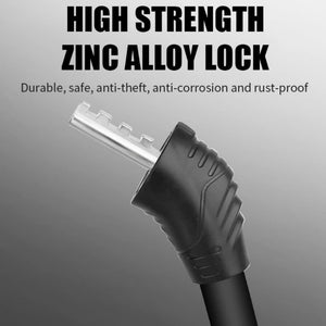 Heavy Duty Bike Lock,Kryptonite Bike Lock, 4-Digit Combination Cable Lock - Be Suitable for Cycle, Motorcycle, Scooter, Mountain Bike, Pram
