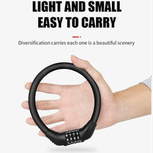 Load image into Gallery viewer, Heavy Duty Bike Lock,Kryptonite Bike Lock, 4-Digit Combination Cable Lock - Be Suitable for Cycle, Motorcycle, Scooter, Mountain Bike, Pram
