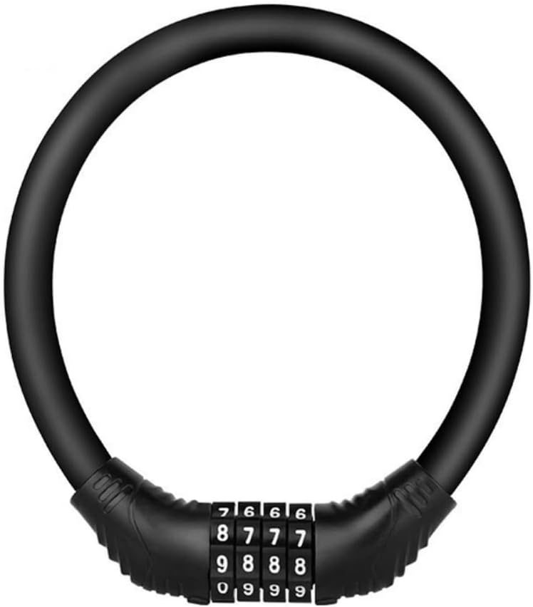 Strong 4-Digit Bike Lock Cable – Fits Cycle, Scooter, Mountain Bike, Pram