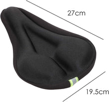 Load image into Gallery viewer, Bike Seat Cushion Cover - Gel Cushion for Extra Comfort - Suitable for Bicycle, Road Bike, Mountain Bike - Indoor, Outdoor, Exercise
