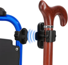 Load image into Gallery viewer, Cane Holder for Drive Rollator, Walker, Wheelchair - Universal Crutches Stick Bracket Accessories, 1" ID, 2 Pcs (A)
