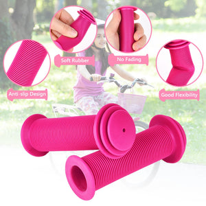 Kids Bike Handlebar Grips, Solid Color Children's Bike Handlebars