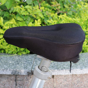 Bike Seat Cushion Cover - Gel Cushion for Extra Comfort - Suitable for Bicycle, Road Bike, Mountain Bike - Indoor, Outdoor, Exercise