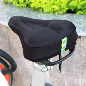 Bike Seat Cushion Cover - Gel Cushion for Extra Comfort - Suitable for Bicycle, Road Bike, Mountain Bike - Indoor, Outdoor, Exercise