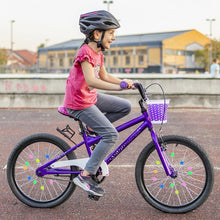 Load image into Gallery viewer, Kids’ bike spoke beads, 72-piece set, multicolor stars and rounds, clip-on wheel decorations.
