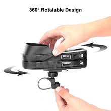 Load image into Gallery viewer, Bike Touch Screen phone holder with 360 Rotation, Waterproof Zipper, two pockets.
