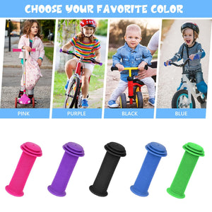 Kids Bike Handlebar Grips, Solid Color Children's Bike Handlebars